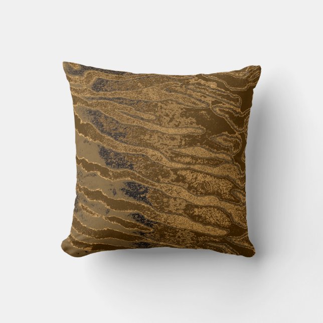 Coussin Tigre zébrée (Recto)