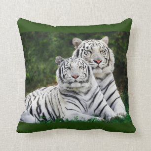 Coussin Tigres blancs