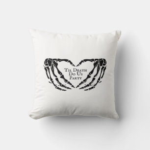 Coussin Til Death - Skeleton Heart Hands