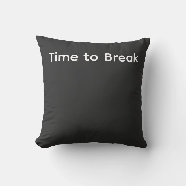 Coussin Time to Break –  Concept Inspired by Prison Break (Recto)