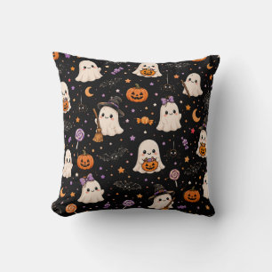 Coussin Tiny Ghost Halloween Mignons fantômes effrayants