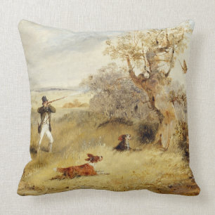 Coussin Tir de faisan (huile sur la toile) 2