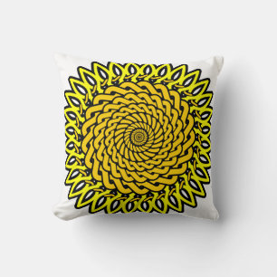 Coussin Tirage de tournesol de noeud celtique