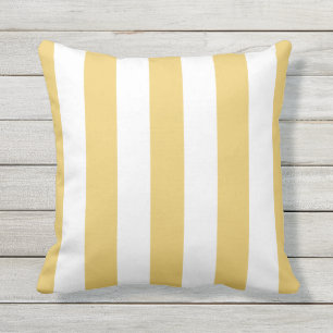 Coussin Tirures d'ailes jaunes et blanches de moutarde