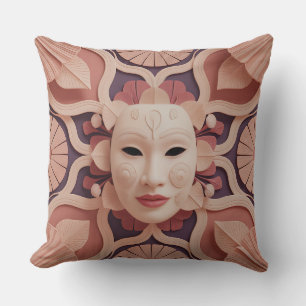 Coussin Tissage de pétale Kala motif batik 3D