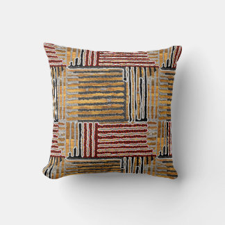 Coussin Tissu Afrocentrique Kuba