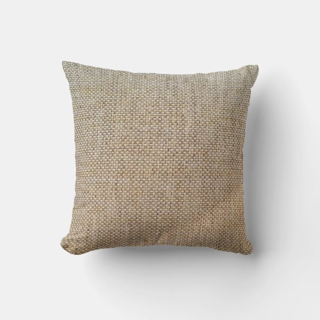 Coussin Tissu arrière - plan marron textile (Recto)