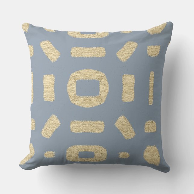 Coussin Tissu de boue Kuba africain (Recto)