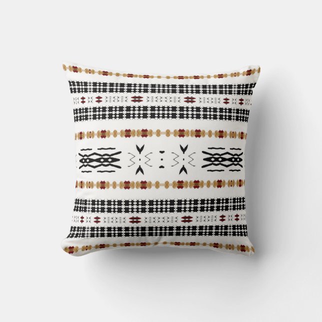 Coussin Tissu de boue tribal (Recto)