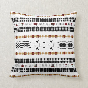 Coussin Tissu de boue tribal