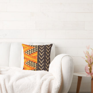Coussin Tissu de boue Tribal Africain