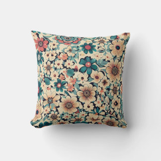 Coussin Tissu de fleurs