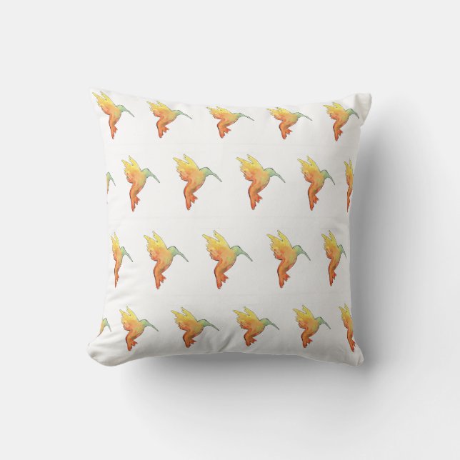 Coussin Tissu de vol de colibris parfait pour vous (Recto)