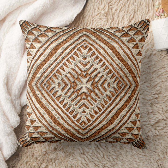 Coussin Tissu d'impression de boue africaine • Patrimoine  (Couverture)