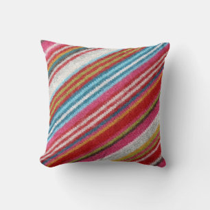 Coussin Tissu en laine rayée : cosy, élégant