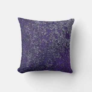 Coussin Tissu métallique rouillé foncé Royal violet Abstra