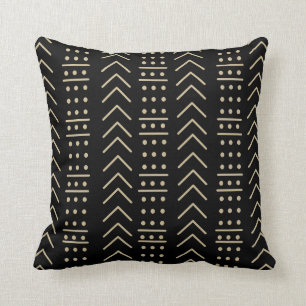 Coussin Tissu noir II
