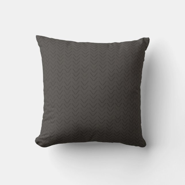 Coussin Tissu Tissé Charbon de Luxe (Recto)