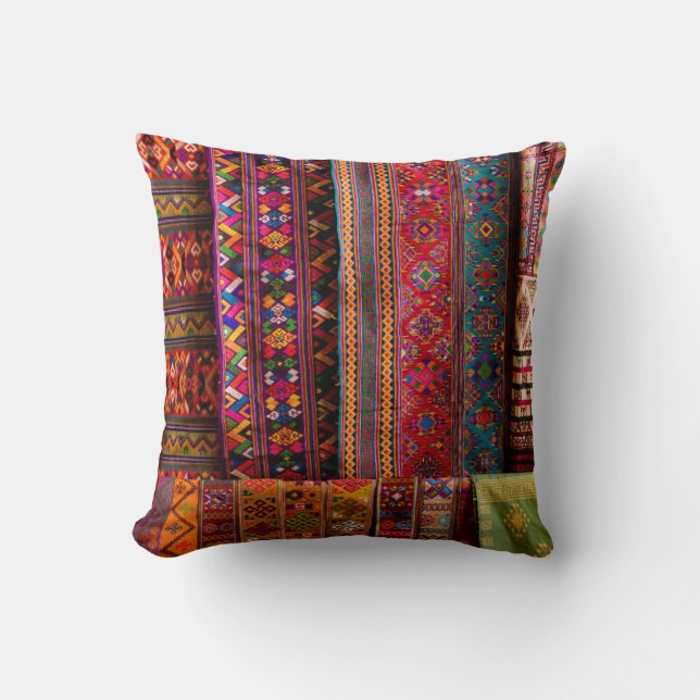 Coussin Tissus du Bhoutan à vendre (Recto)