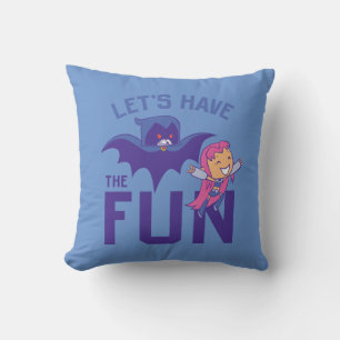 Coussin Titans Ados, allez !   Starfire & Raven "Ayez Le P