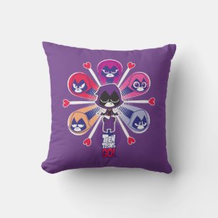 Coussin Titans Ados, partez ! Emoticlones de Raven
