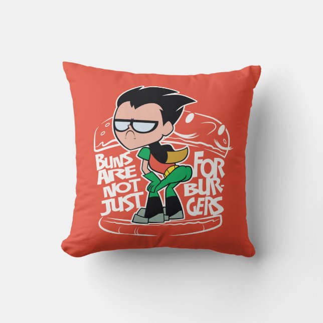 Coussin Titans Ados, partez ! | Roboty Booty Scooty Buns (Recto)
