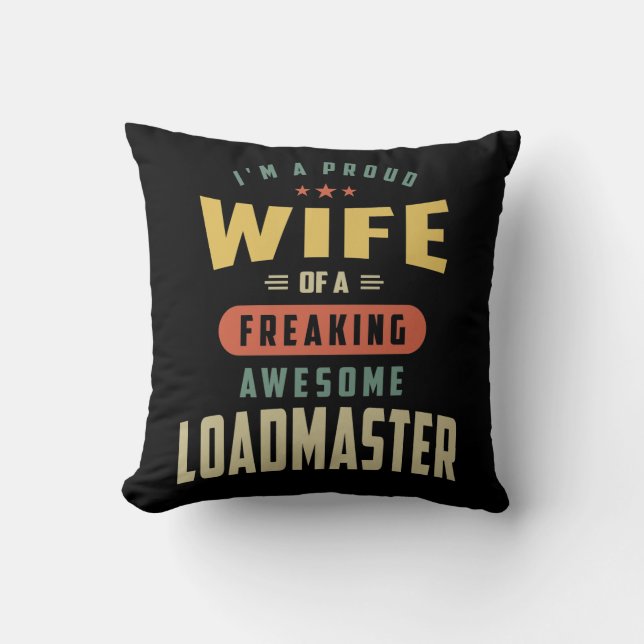 Coussin Titre du travail Loadmaster (Recto)