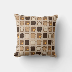 Coussin Toast de Kawaii