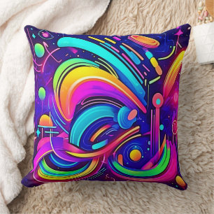 Coussin Toile Cosmique : Un Univers de Couleur