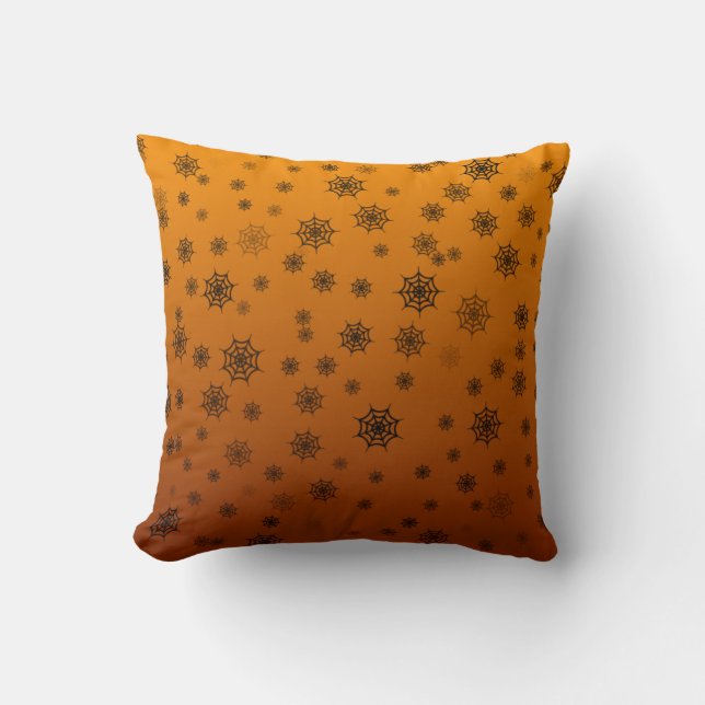 Coussin Toile d'araignée Halloween (Recto)