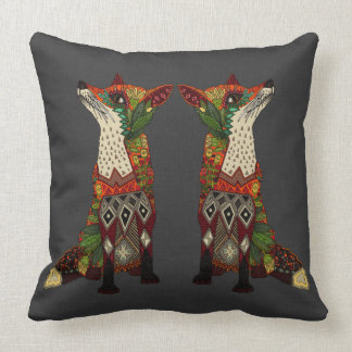 Coussin toile d'avance d'amour de renard
