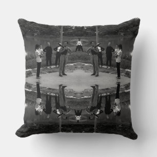 Coussin Toile de fond de rivière Guilin en Chine vintage a