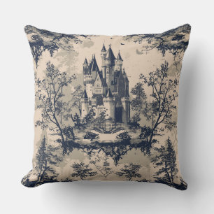Coussin Toile de jouy Jour vintage mère jour fleurie