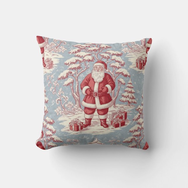 Coussin Toile de Noël  (Recto)