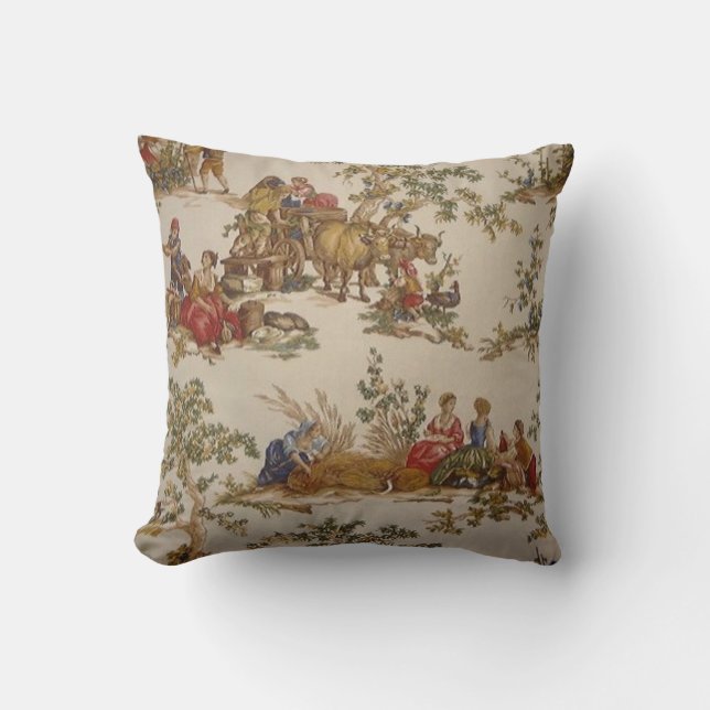 Coussin Toile de Pays Français Imprimer MoJo Lance Oreille (Recto)