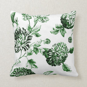 Coussin Toile végétale végétale verte de feuilles no 2