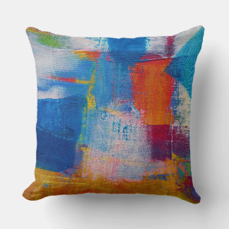 Coussin Toile vibrante Art abstrait