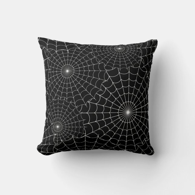 Coussin Toiles d'araignées Halloween (Recto)