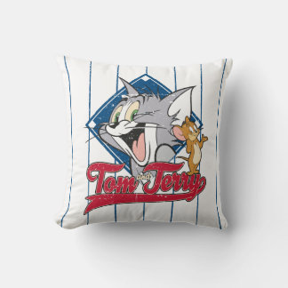 Coussin Tom Et Jerry | Tom Et Jerry Sur Diamant De Basebal