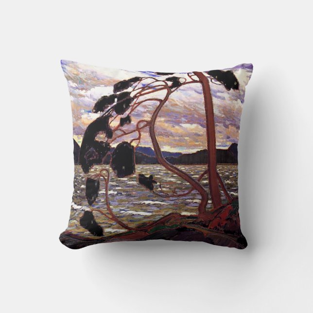 Coussin Tom Thomson - Le vent occidental (Recto)
