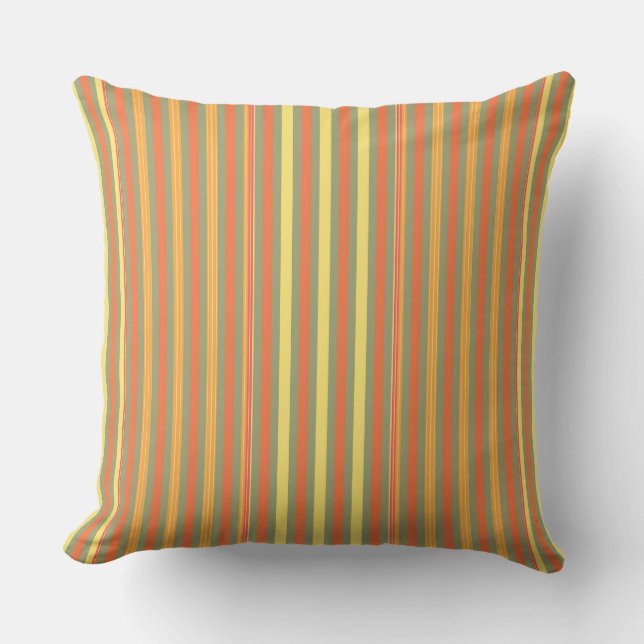 Coussin Tomate rayée (Recto)
