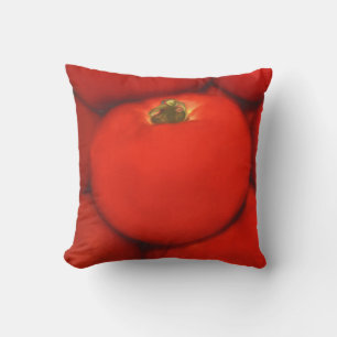 Coussin Tomates de jardin à la maison rouge juteuse