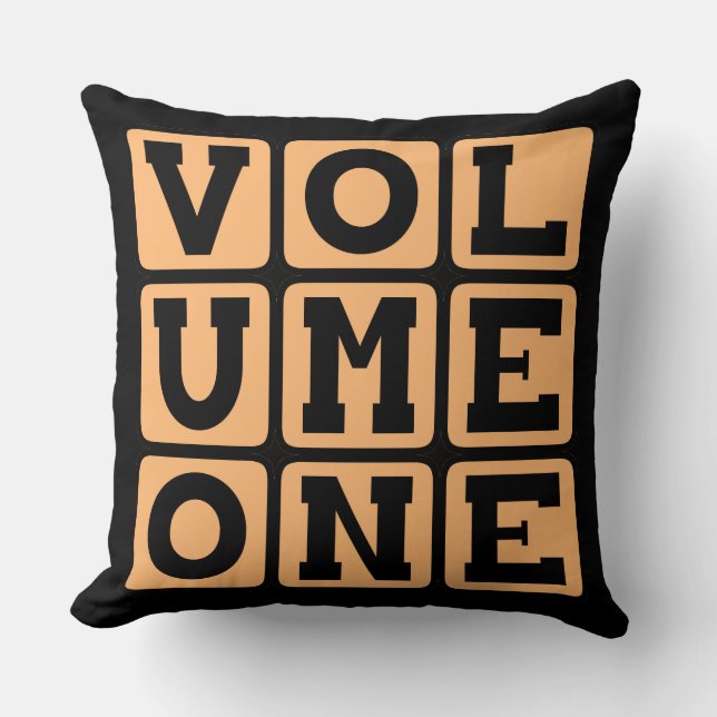 Coussin Tome un, Premier Volume (Recto)