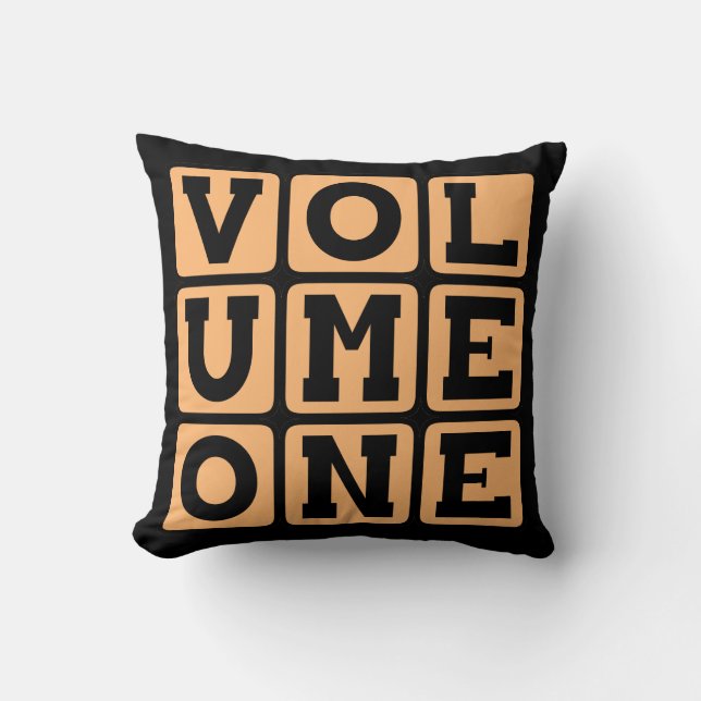 Coussin Tome un, Premier Volume (Recto)