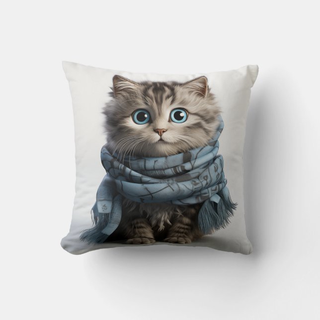 Coussin Tommy, le Tabby Cat le plus souple (Recto)