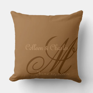 Coussin Ton sur les monogrammes de ton