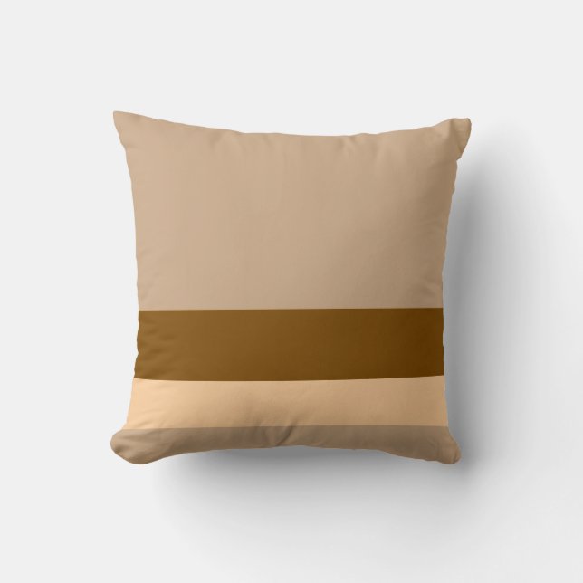 Coussin Tonalité Terre avec lignes de diviseur + n'importe (Recto)