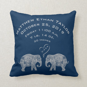 Coussin Tonnes d'éléphant de stat de disque de naissance