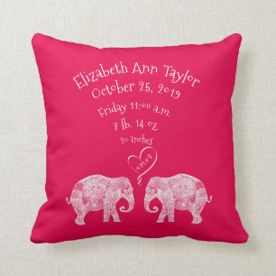 Coussin Tonnes d'éléphant de stat de disque de naissance