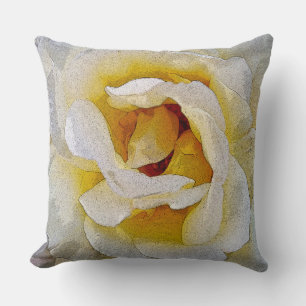 Coussin tons blanc à jaune